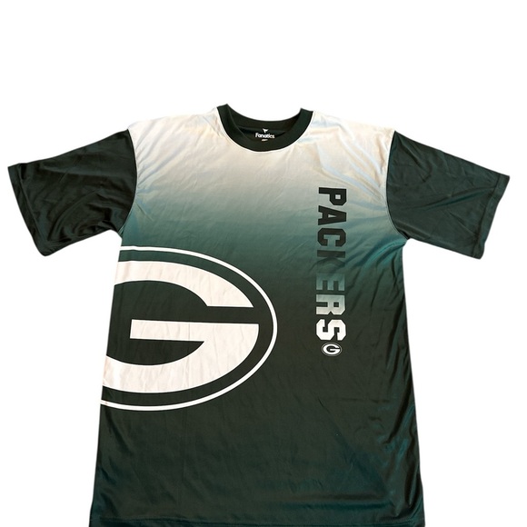 NWT Green Bay Packers Fanatics Mens Big & Tall Short Sleeve Sz XLT Green Gray - Picture 2 of 8